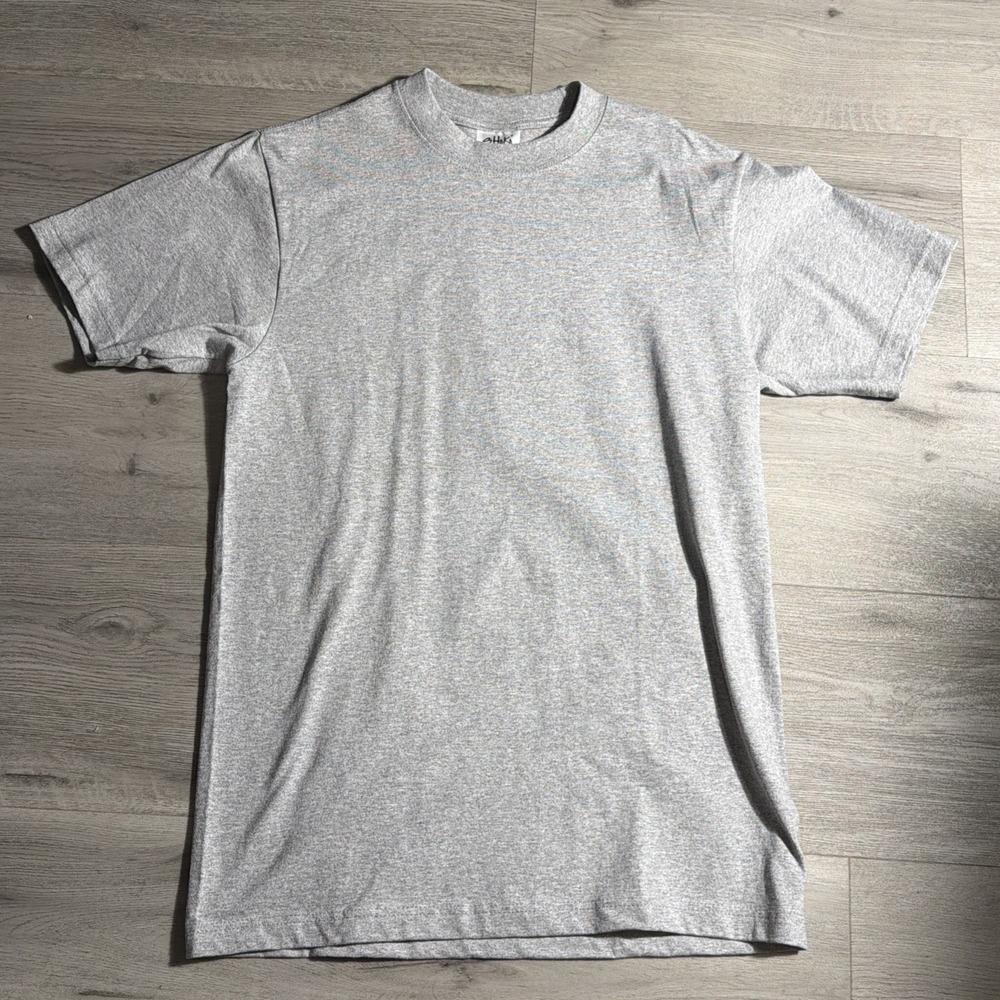 Vintage Style Shaka Wear Super Max Heavy Blank Tee‎ Medium Gray